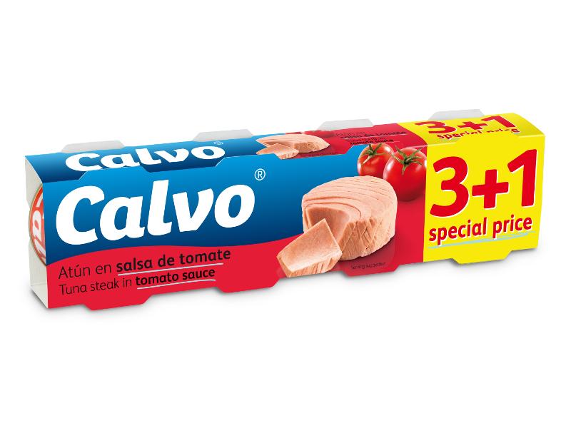 Calvo - Ton In Sos De Rosii 4x80g